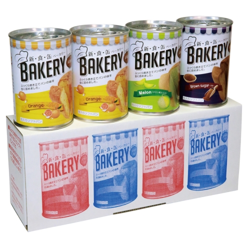 [保存食] 新・食・缶ベーカリー 缶入りソフトパン4缶セット（G）5年保存