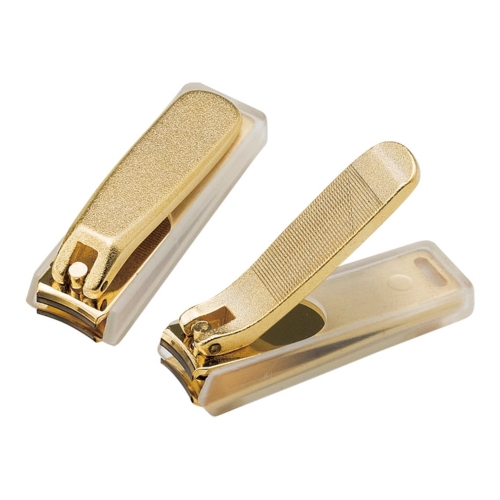 [ネイルケア] 金メッキ爪切り（小） カバー付