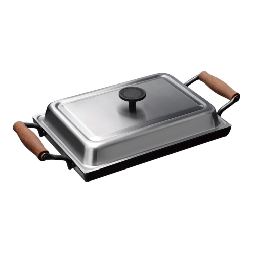 [調理器] 大人の鉄板 鉄板大 角蓋付き