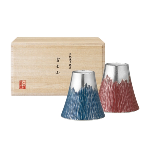 富士山タンブラー（小）  青朱ペア