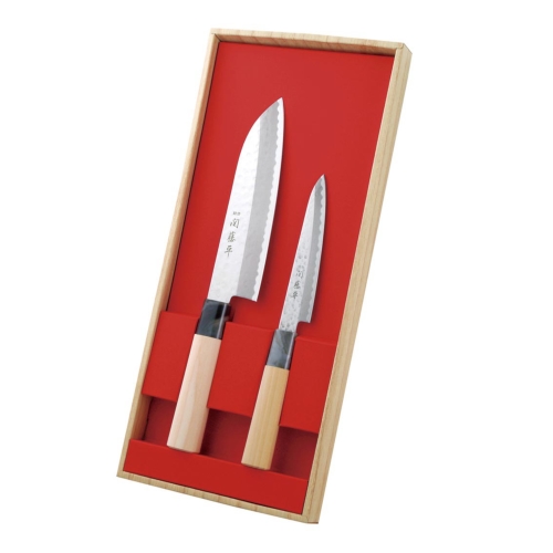 関藤平作 鎚起2本組セット（三徳・ペティ）