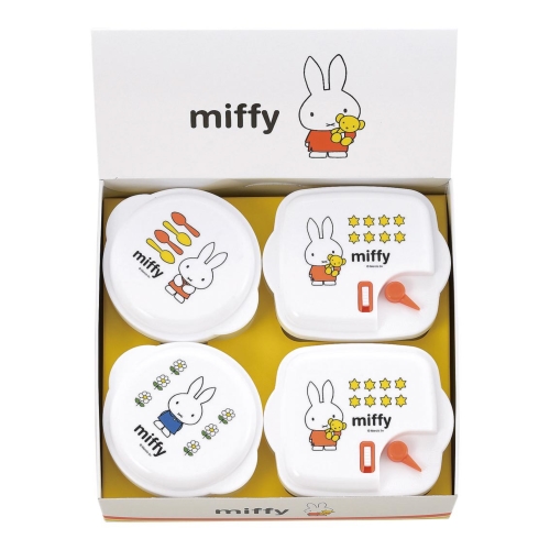 [キャラクター] ミッフィー 電子レンジ容器4pcセット