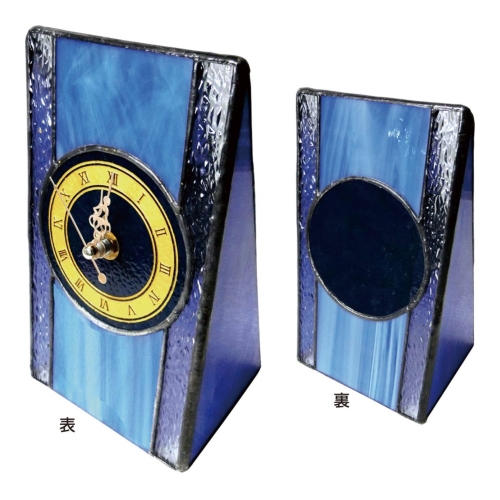 ＜記念時計 名入れ1個~＞ ステンドグラス置時計