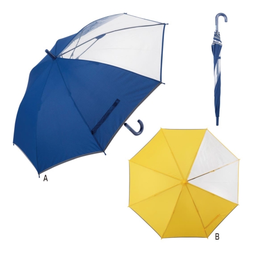 [長傘] 55cm2駒POE無地学童ジャンプ