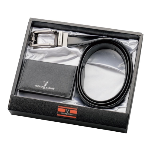 [ビジネスギフトセット] バレンチノ・クリスティ 名刺入れベルトセット