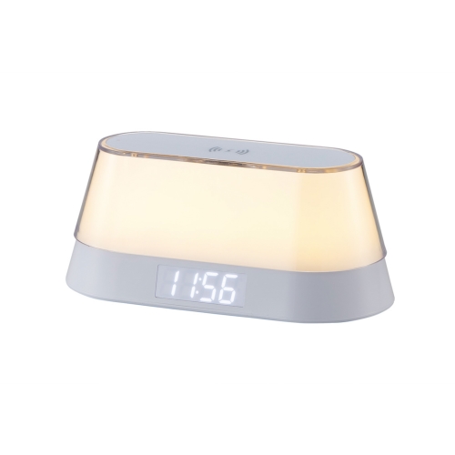 ワイヤレススピーカー、ワイヤレス充電クロック（ ナイトライト付）