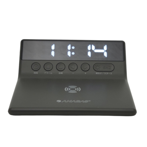 ワイヤレススマホ充電クロック