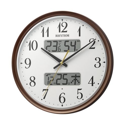 ＜記念掛時計 名入れ1個＞リズム フィットウェーブリブA04