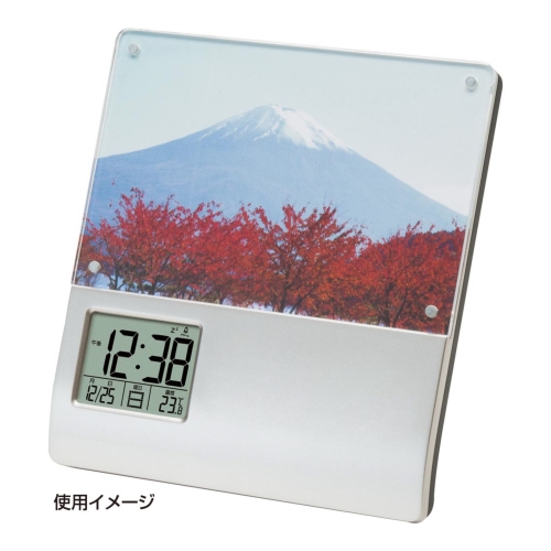 レコーダーフォトフレームクロック