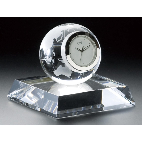 [クリスタルオーナメント] グラスワークスナルミ アース クロック