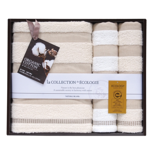 [タオルギフト] 泉州オーガニック エコマーク認定タオルセット