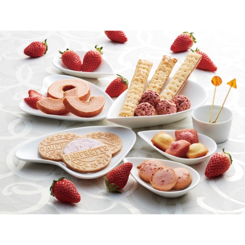 [お菓子ギフト] あまおう苺バウムクーヘン＆プチガトー  ギフトボックス