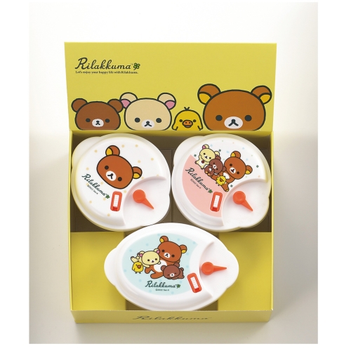 [調理用品] リラックマ 電子レンジ容器3pc