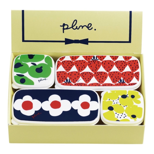 [レンジ調理器] プルーン シール容器4pcセット・A