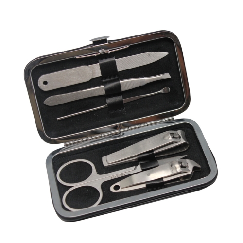 [ネイルケア] 高級ステンレス製ネイルケアセット6P
