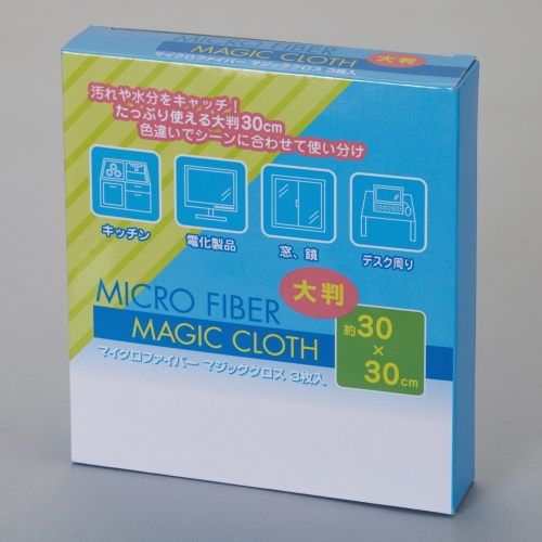 [粗品（クリーナー）] マイクロファイバー 大判マジッククロス 3P