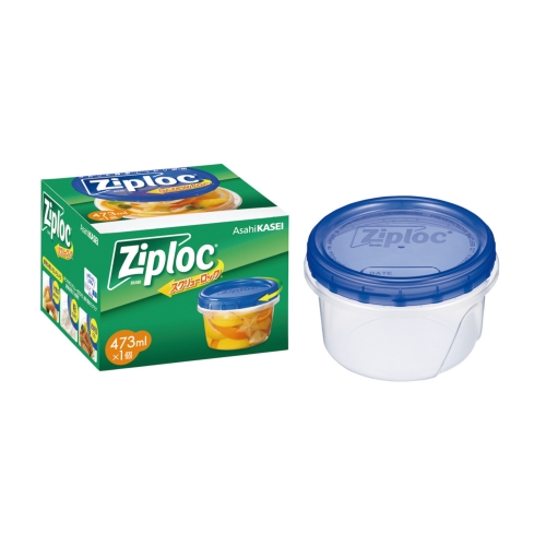 [粗品（保存容器）] 旭化成 ジップロック スクリューロック 473ml1個入