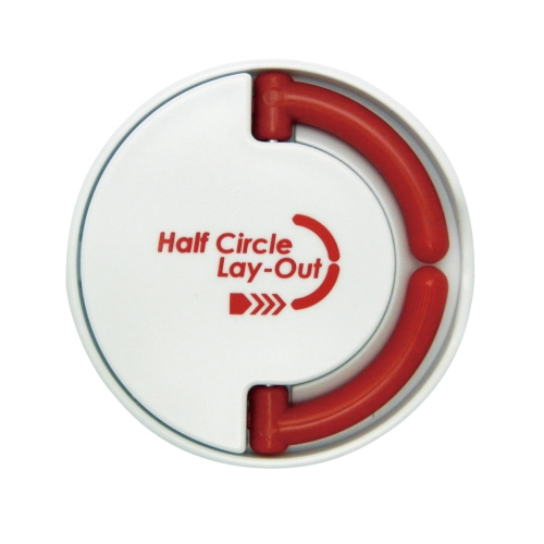 ハーフサークル・レイアウト（ホワイト）