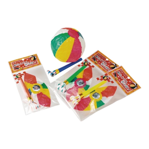 [玩具] 紙風船吹き戻しセット
