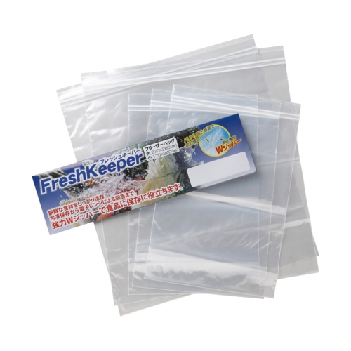 [粗品（キッチン）] フレッシュキーパーWジッパーバッグ（大2枚・小3枚）