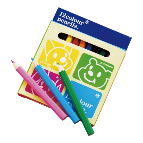 [お子様文具]12色カラーペンシル