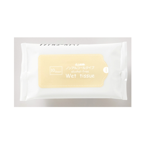 kireiウエットティシュ10枚入り（ノンアルコールタイプ）