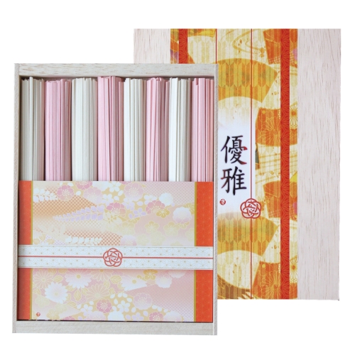 [うどんギフト] 紅白うどん（木箱入り）