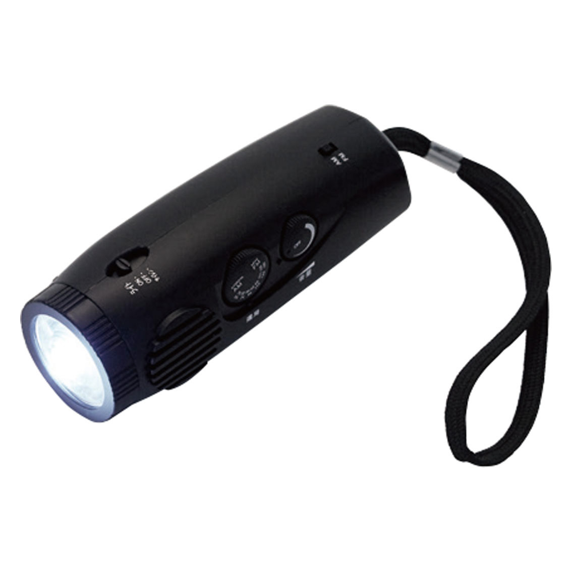 [防災ラジオ] AM/FMラジオライト （防犯サイレン付）