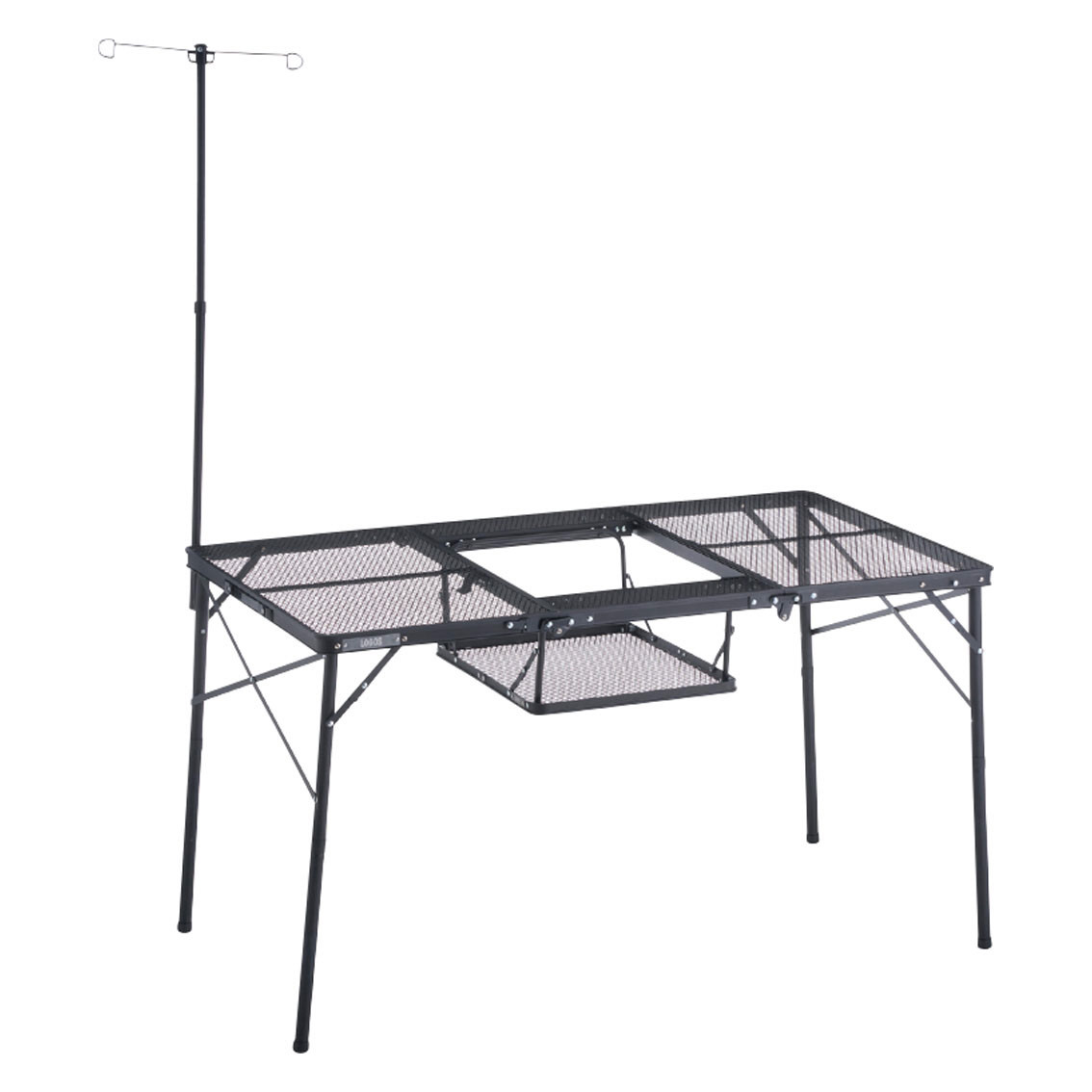 ロゴス  アイアンメッシュ 3FD BBQテーブル 13070-BC