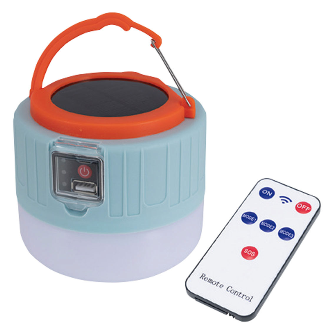 [アウトドア/レジャー] 充電式LEDランタン  ライトブルー