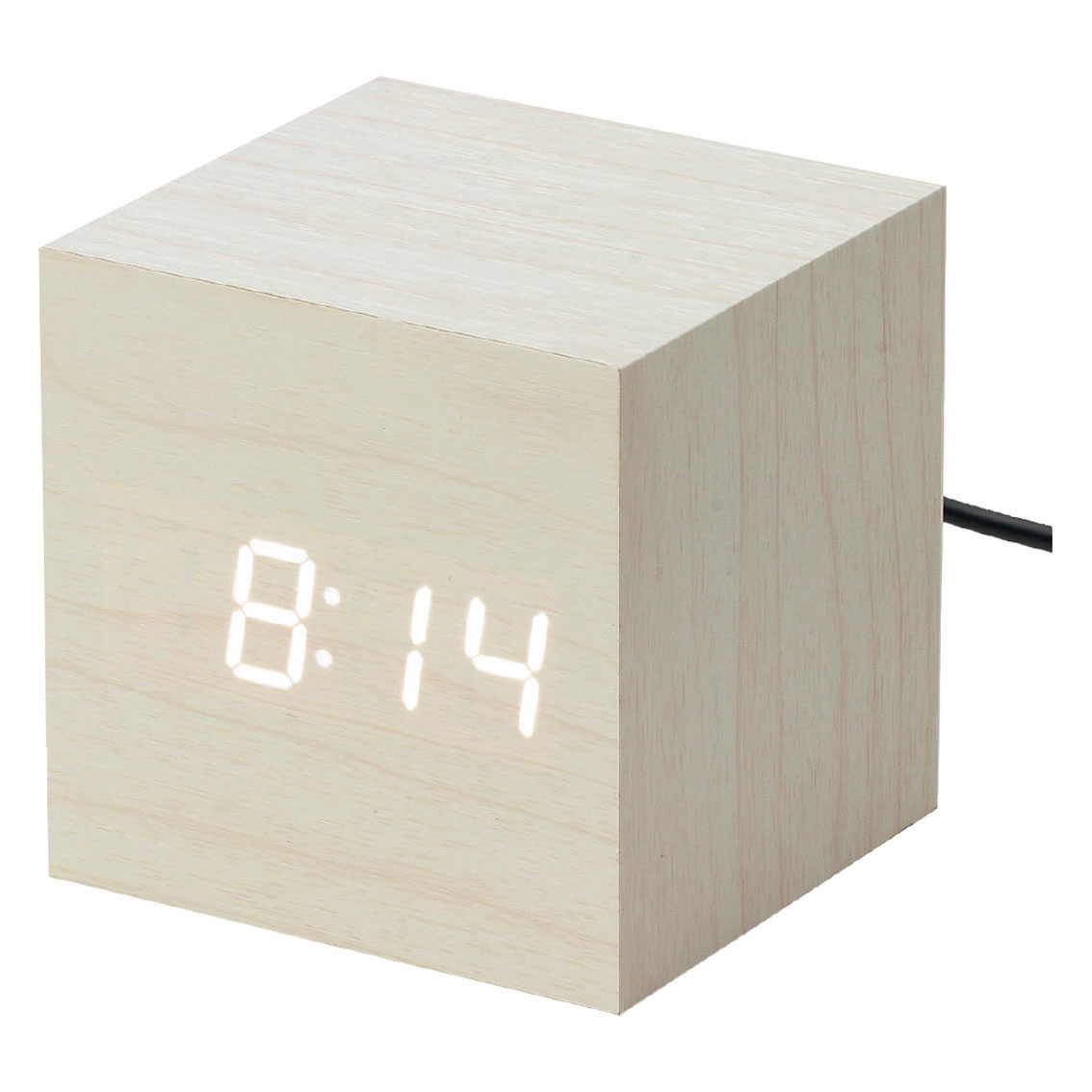 ウッド調LEDクロック