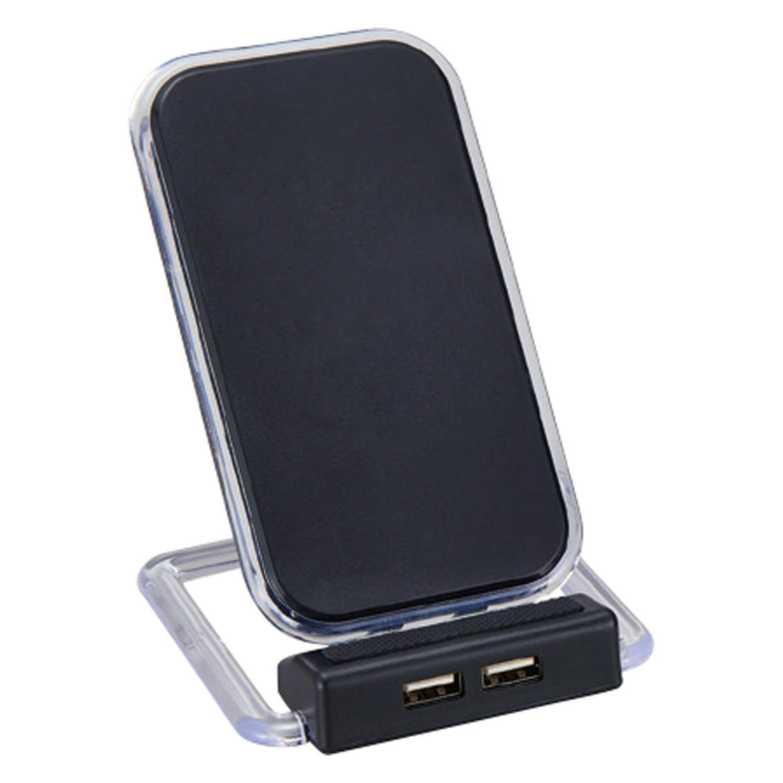 [スマホ充電器] 2USBポート付 ワイヤレス充電器アスタブ