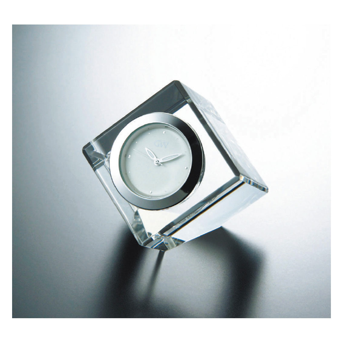 [クリスタルオーナメント] グラスワークスナルミ コフレ ミニクロック（クリア）