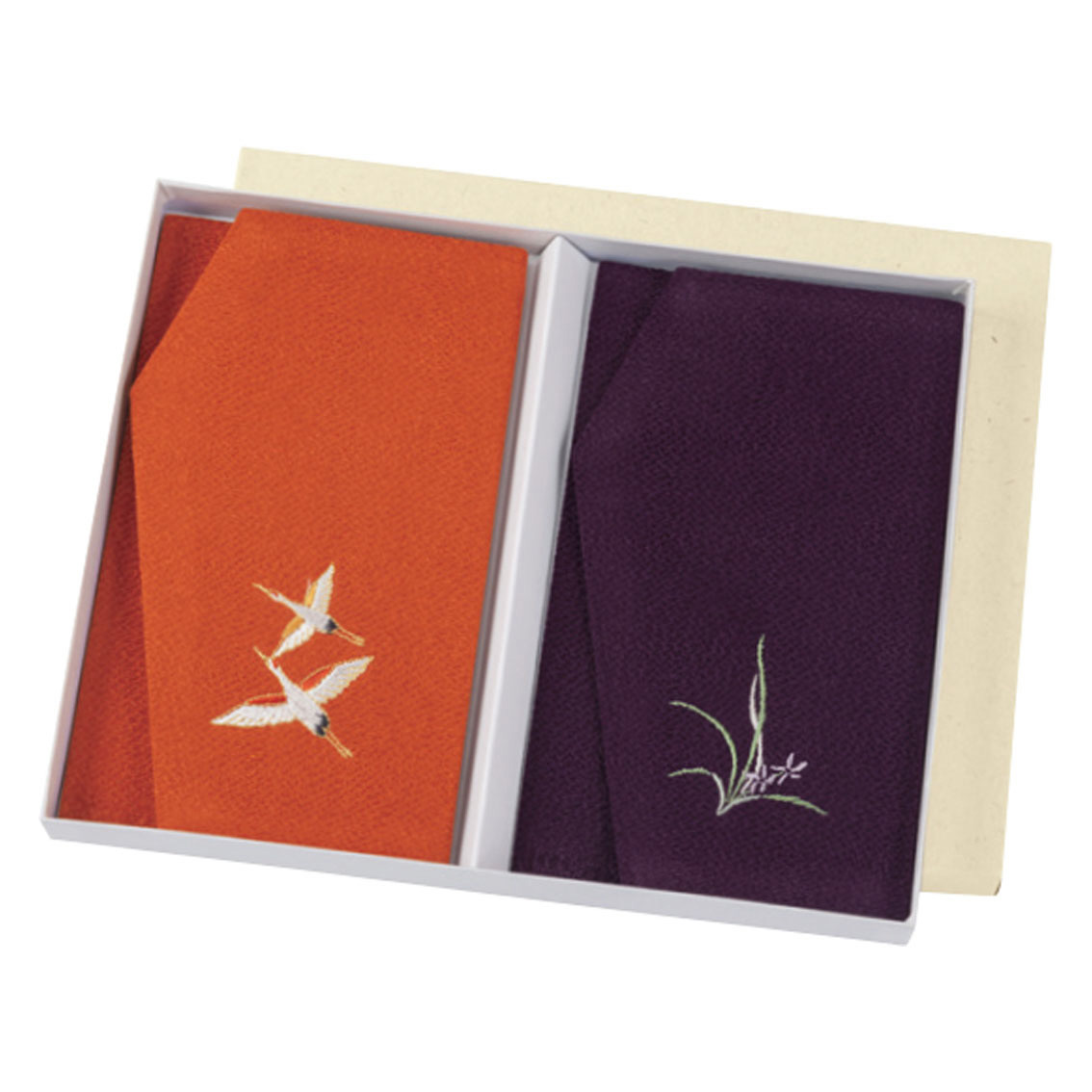 丹後ちりめん刺繍金封ふくさ 慶弔セット