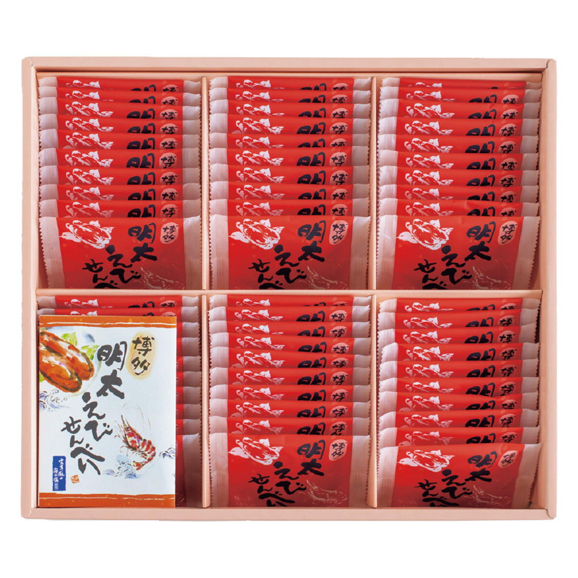 福岡「博多風美庵」博多明太えびせんべい60枚入