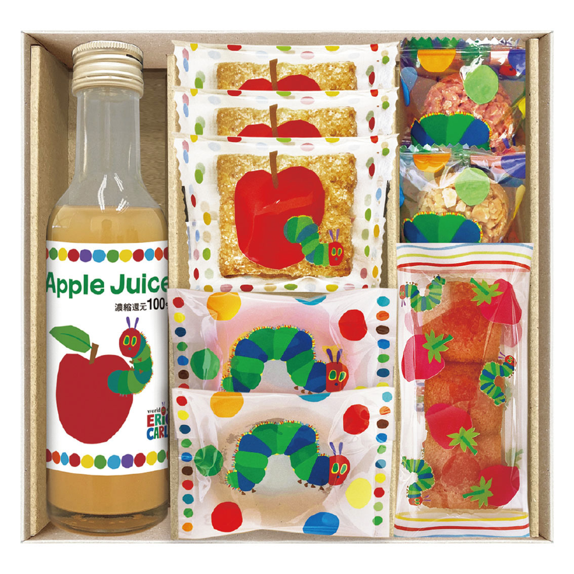 はらぺこあおむし  アップルジュース&しっとりドーナツ  スイーツセット