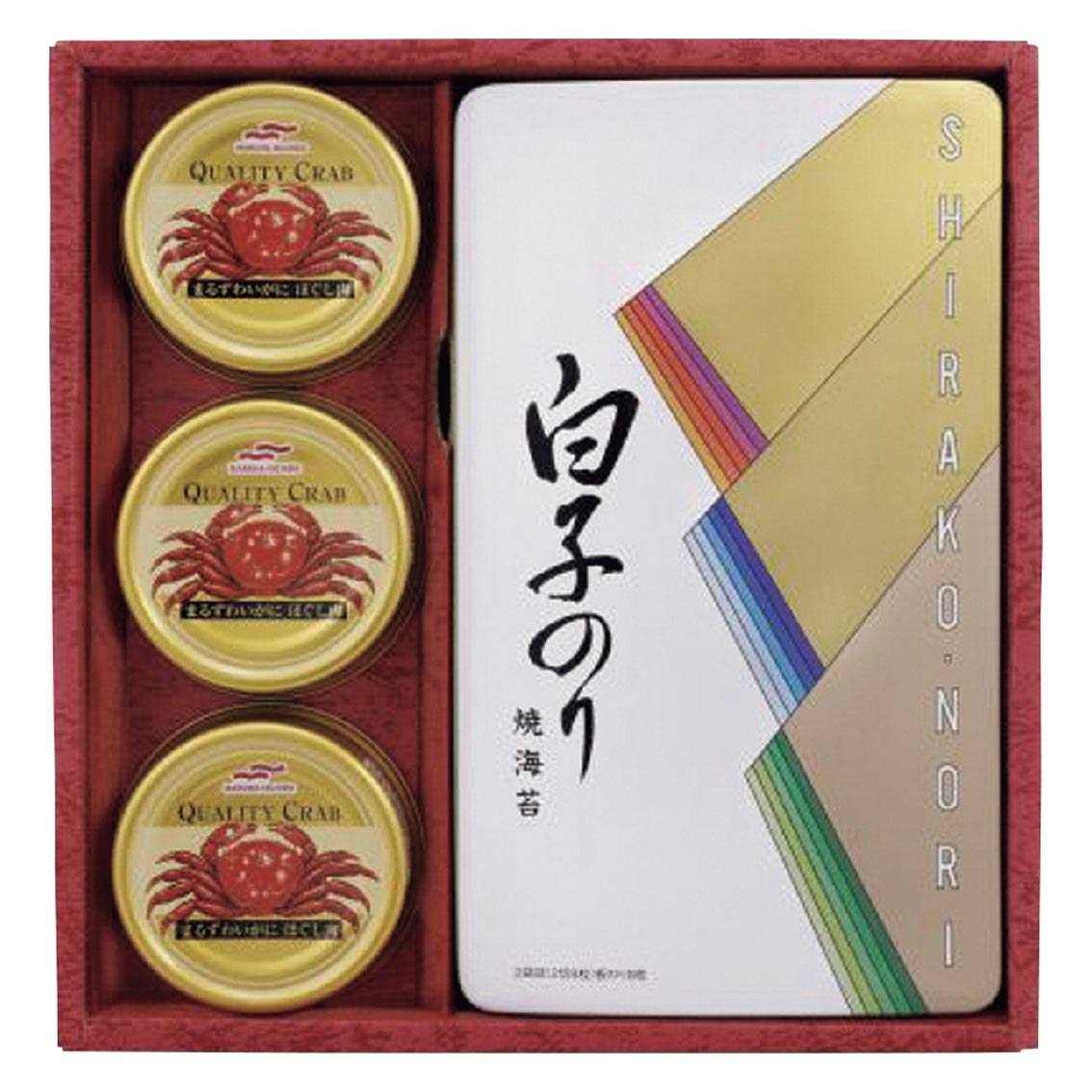 のりとカニ缶詰合せギフト
