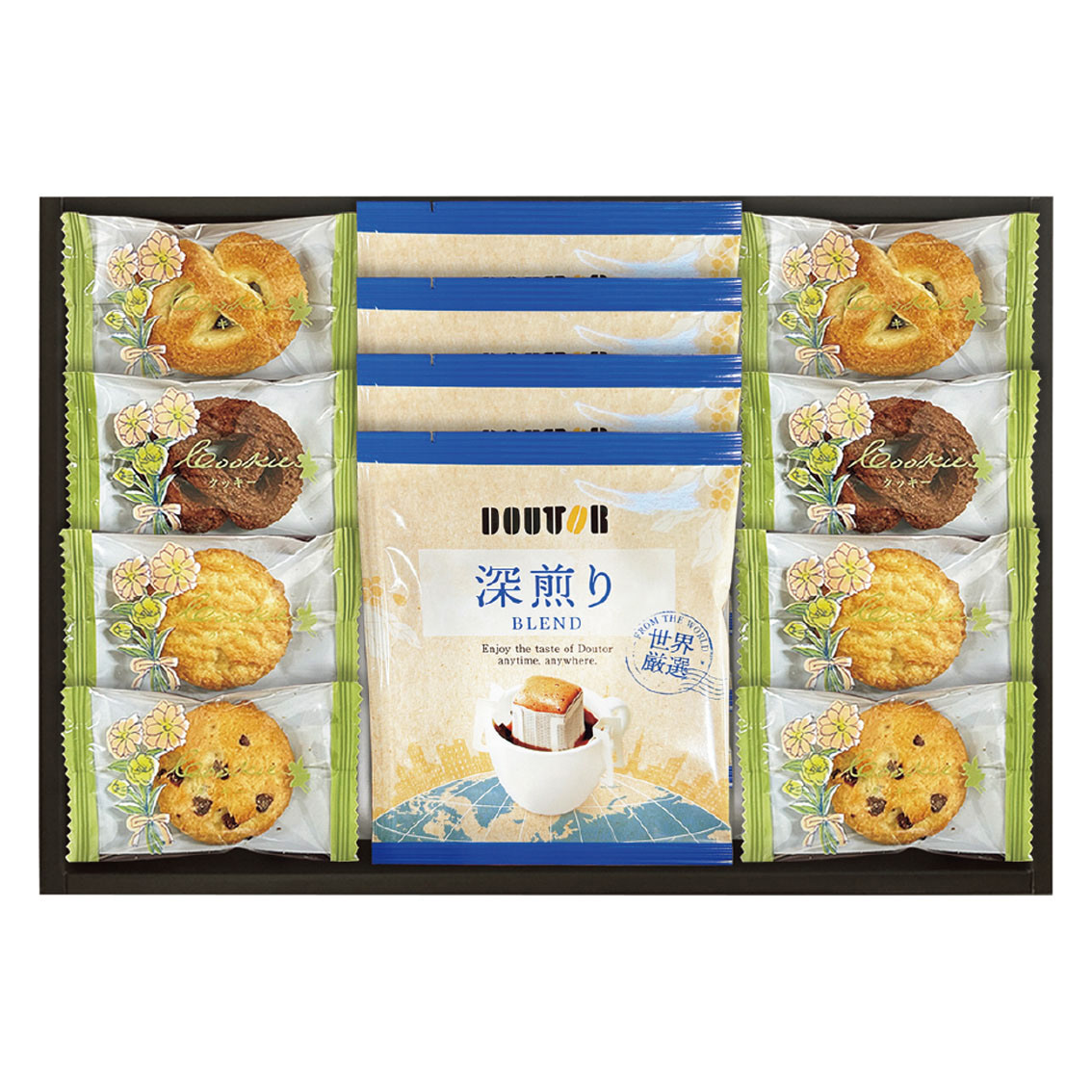 ドトールコーヒーと4種類のクッキー詰合せ