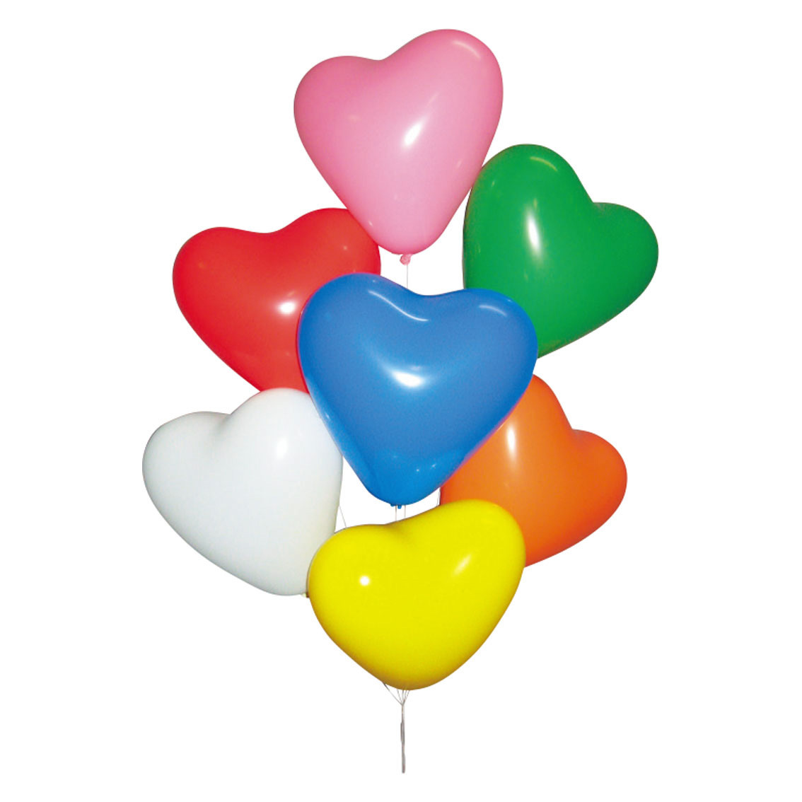 [イベントグッズ] ゴム風船ハート無地 100P