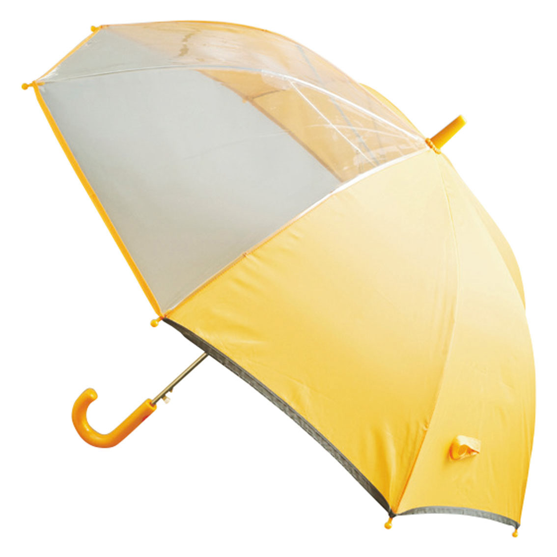 [長傘] 55cm子供傘安全窓付反射テープ付