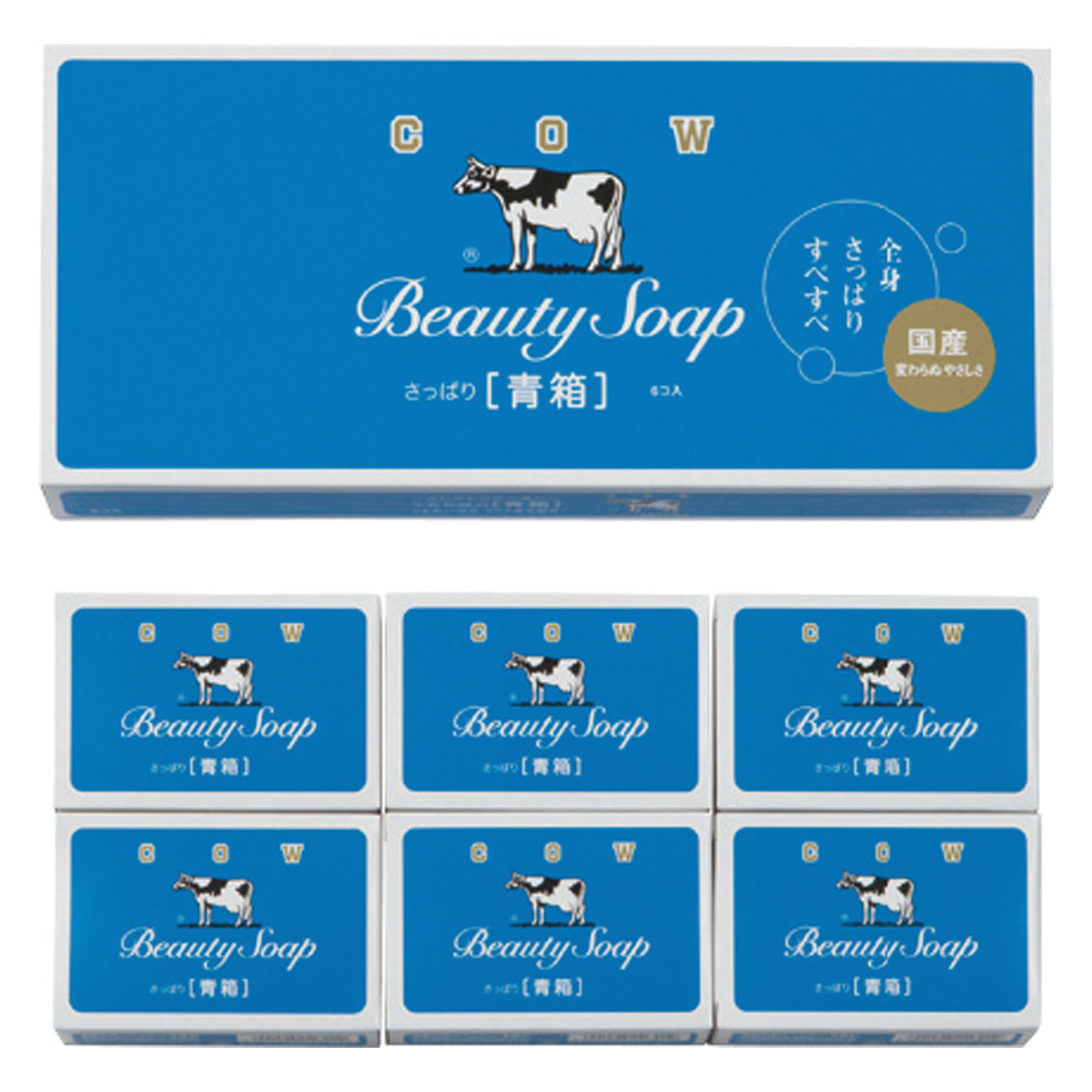 [石鹸ギフト] カウブランド 牛乳石鹸 青箱6コ入
