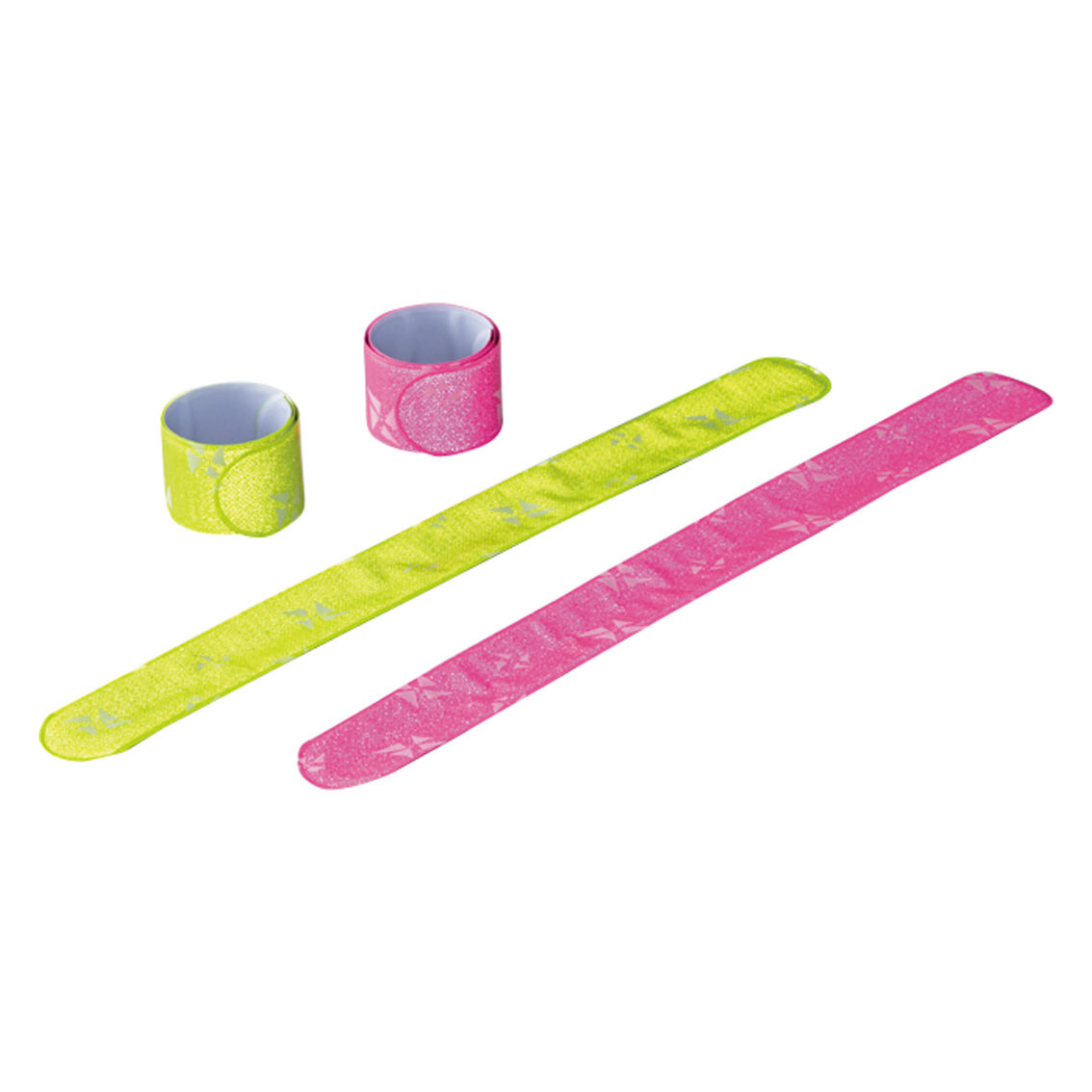 [防災グッズ] 反射リストバンド（イエロー・ピンク）