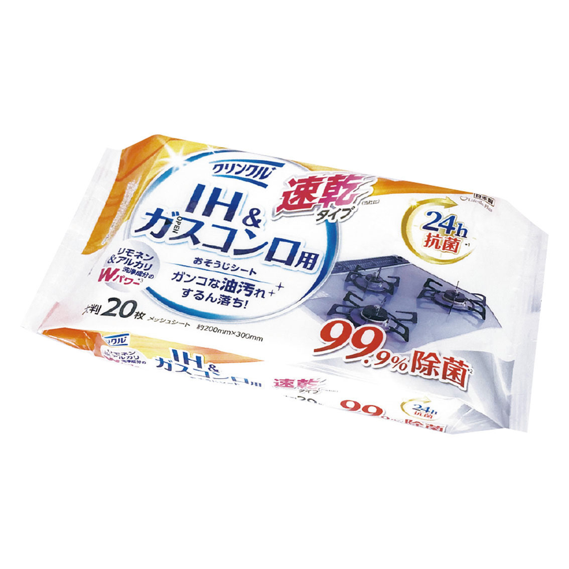 クリンクル  24h抗菌IH・ガスコンロクリーナー20枚