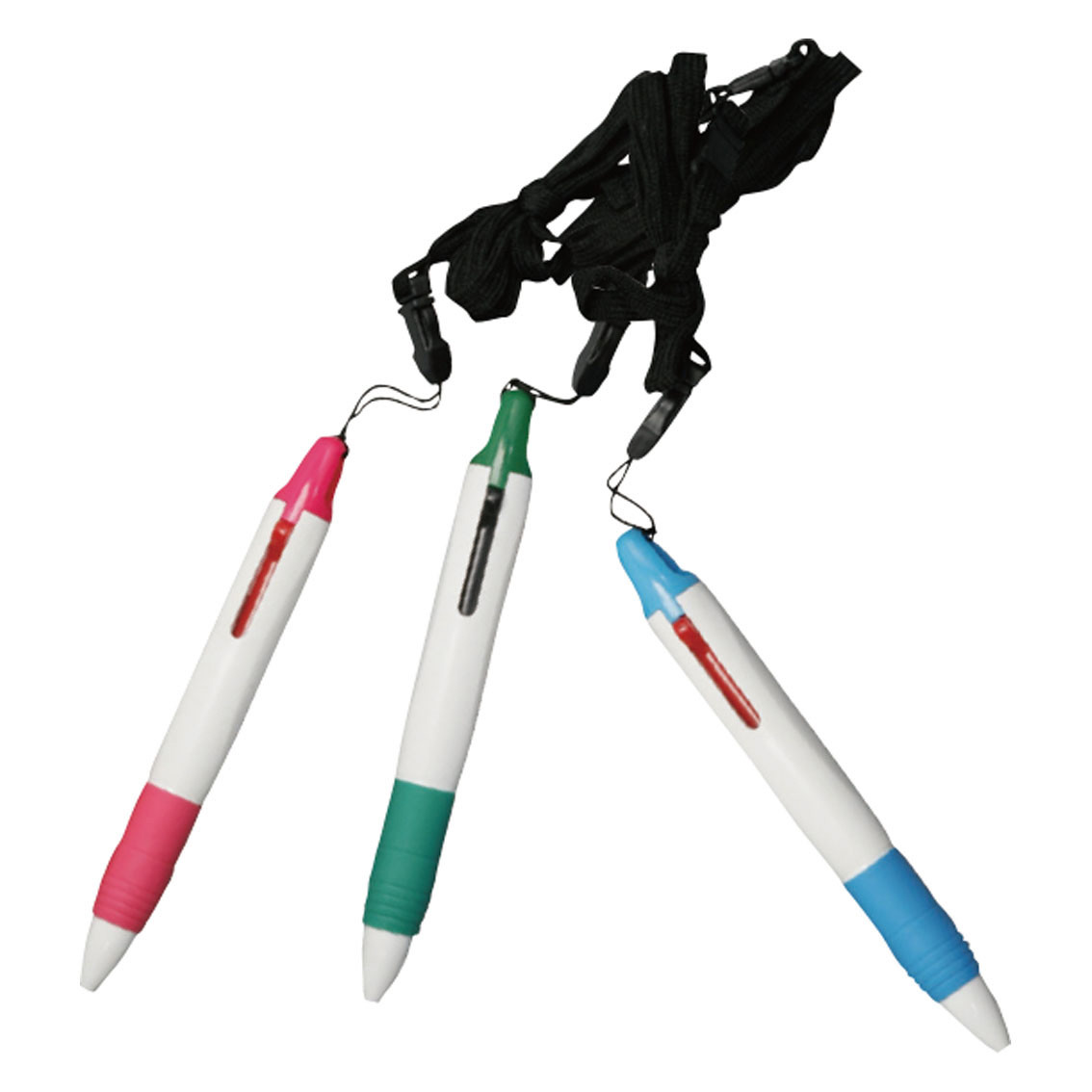 [ボールペン] 太軸2色ネックストラップ