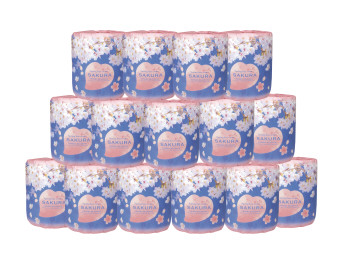 サイコロ出た目の数だけプレゼント 桜トイレットペーパー（約30人用）