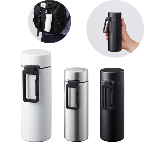 ＜アウトレット売切廃盤＞MOTTERUカラビナハンドルサーモボトル250ml ver.2