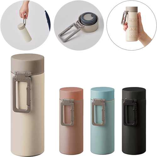 ＜アウトレット売切廃盤＞MOTTERUカラビナハンドルサーモボトル250ml ver.2