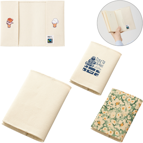 ＜アウトレット売切廃盤＞ フェアトレードコットンブックカバー