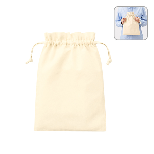 厚手コットンフリル巾着（L）