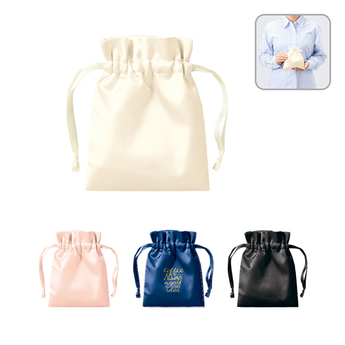 サテンフリル巾着（S）